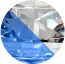 Transparant / Blauw